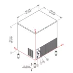ice cube machine dimensions