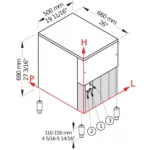 ice flaker machine dimensions