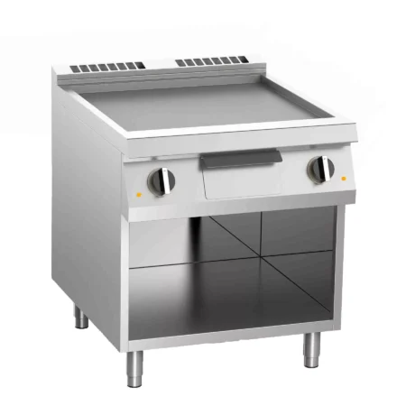 gas griddle with open base gas type
