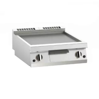 griddle on cantilever with ribbed and smooth plate