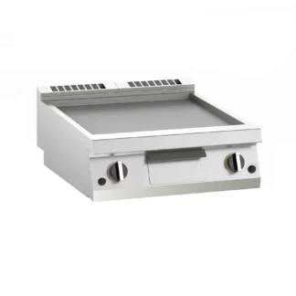 griddle on cantilever with ribbed and smooth plate