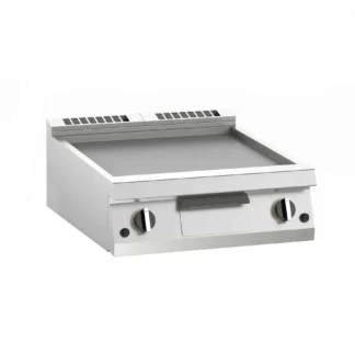 griddle on cantilever with ribbed and smooth plate
