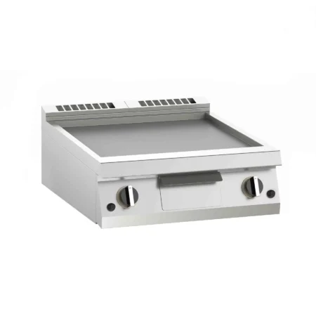 griddle on cantilever with ribbed and smooth plate