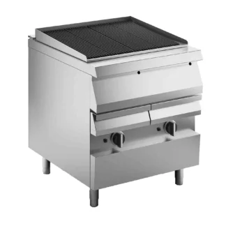 gas griller in cupboard