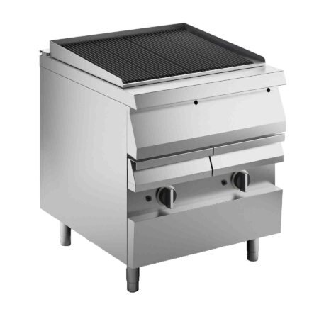 gas griller in cupboard