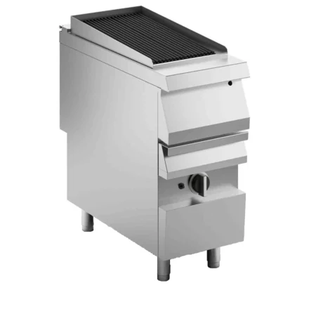 gas griller in cupboard