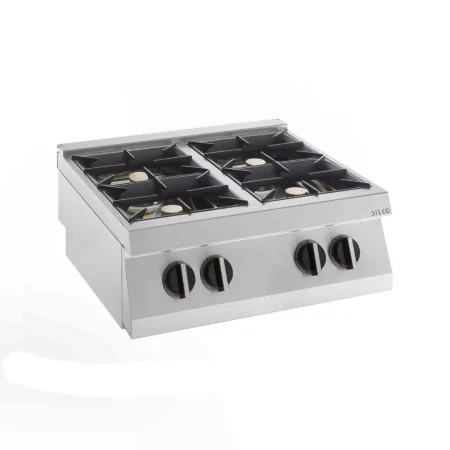 gas type range on cantilever 4 burners
