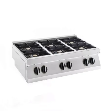 6 burner gas type range on cantilever