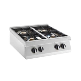 gas range with 4 burners on cantilever
